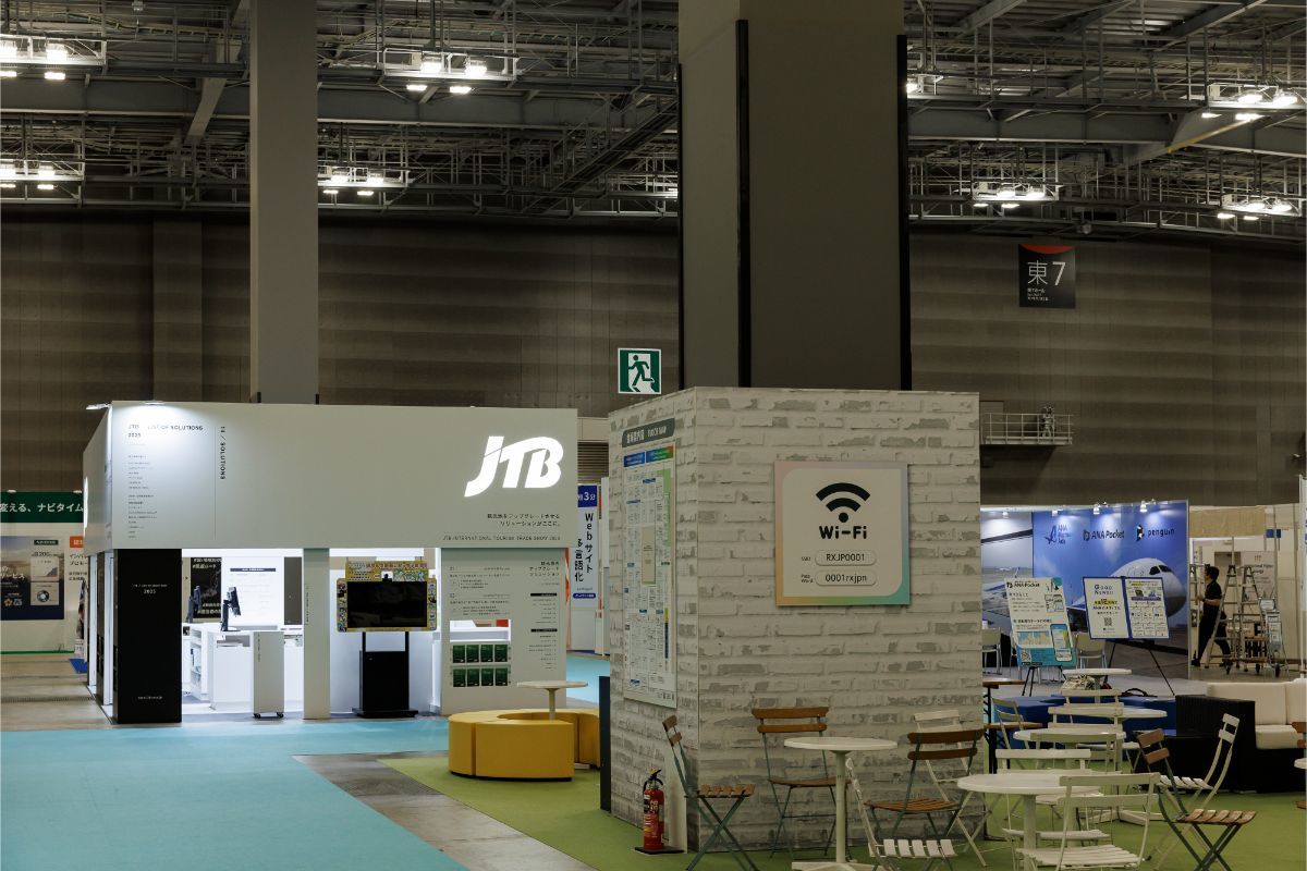 JTBブース｜展示会ブースデザイン装飾｜観光DX-マーケティングEXPO｜スーパーペンギン