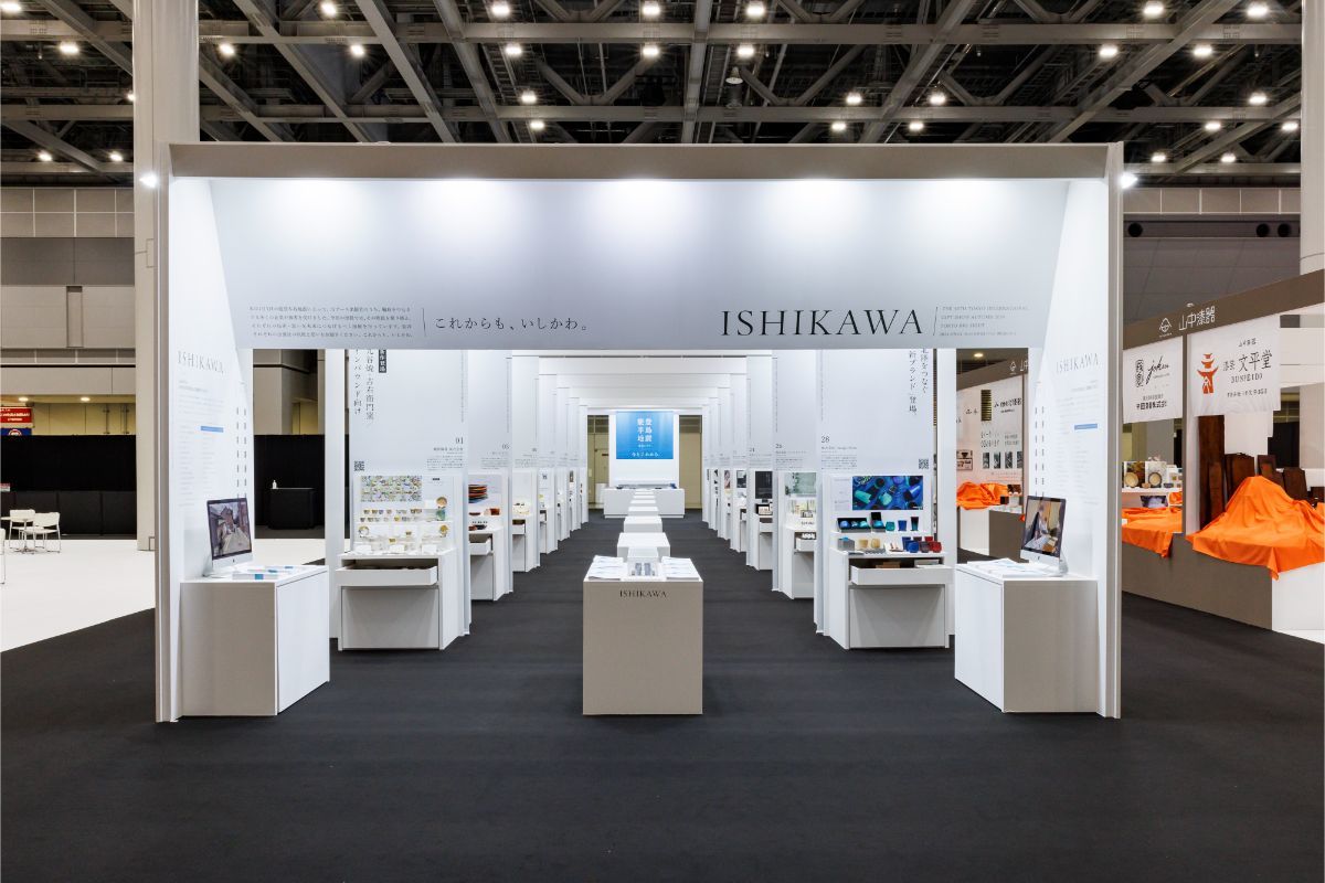 石川県ブース｜展示会ブースデザイン装飾｜ギフトショー｜インテリアライフスタイル展｜スーパーペンギン
