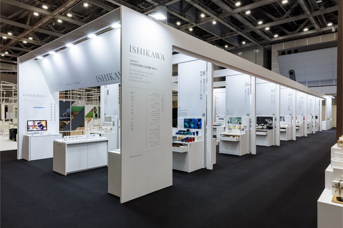 石川県ブース｜展示会ブースデザイン装飾｜ギフトショー｜インテリアライフスタイル展｜スーパーペンギン