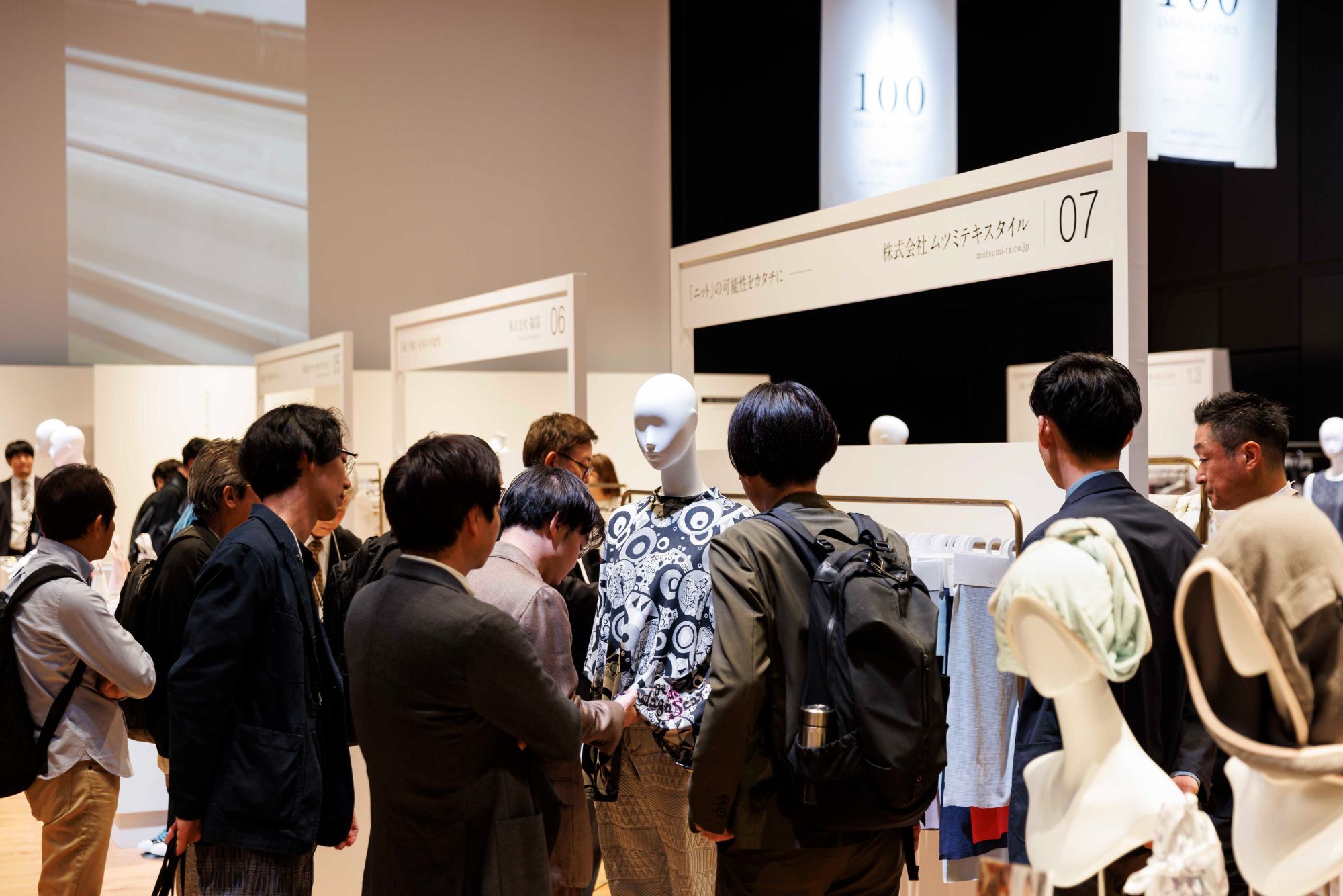 100INSPIRATIONS/ISHIKAWA｜展示会ブースデザイン装飾｜WITH-HARAJUKU HALL｜アパレル系展示会｜ファッション・繊維系展示会